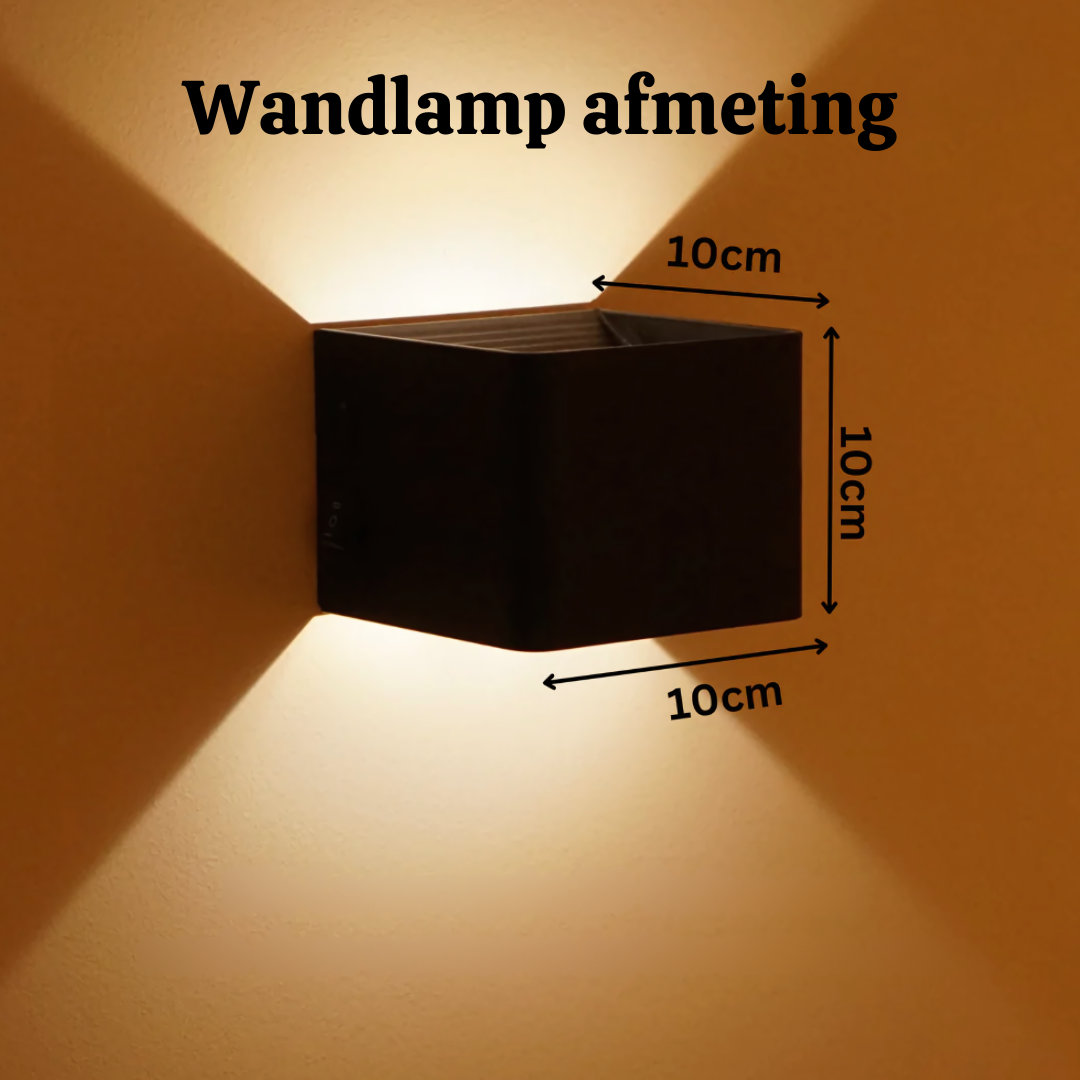 Gigandia wandlamp met afmetingen – oplaadbaar en draadloos, geschikt voor elke ruimte