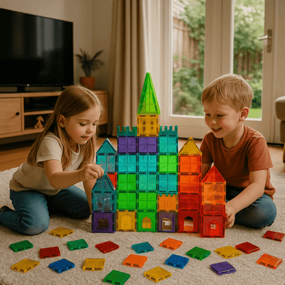 100 - delige Set Magnetische Tegels | Creatief & Educatief Speelgoed - van Gigandia | Gigandia