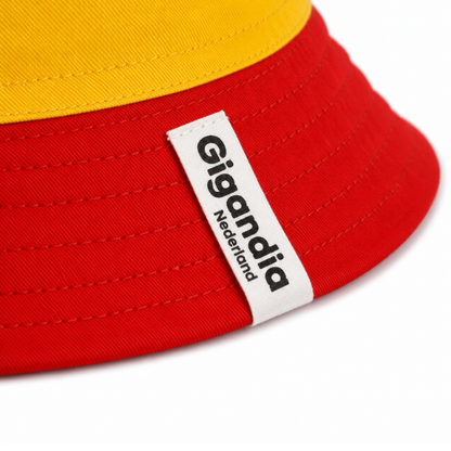 Spaanse bucket hat – Spanje supporter hoed rood geel – dubbelzijdig draagbaar