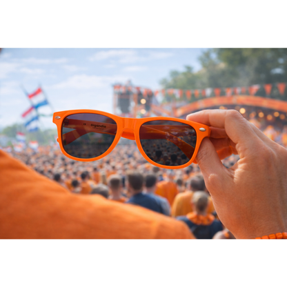 Oranje zonnebril