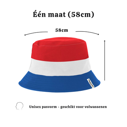Twee zijdige Nederlandse Bucket Hat