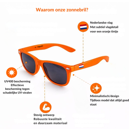 Oranje zonnebril