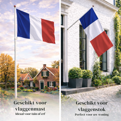 Franse Vlag 100x150 cm – Franse Vlag Blauw Wit Rood – Supportersvlag voor WK, EK, Voetbal & Evenementen