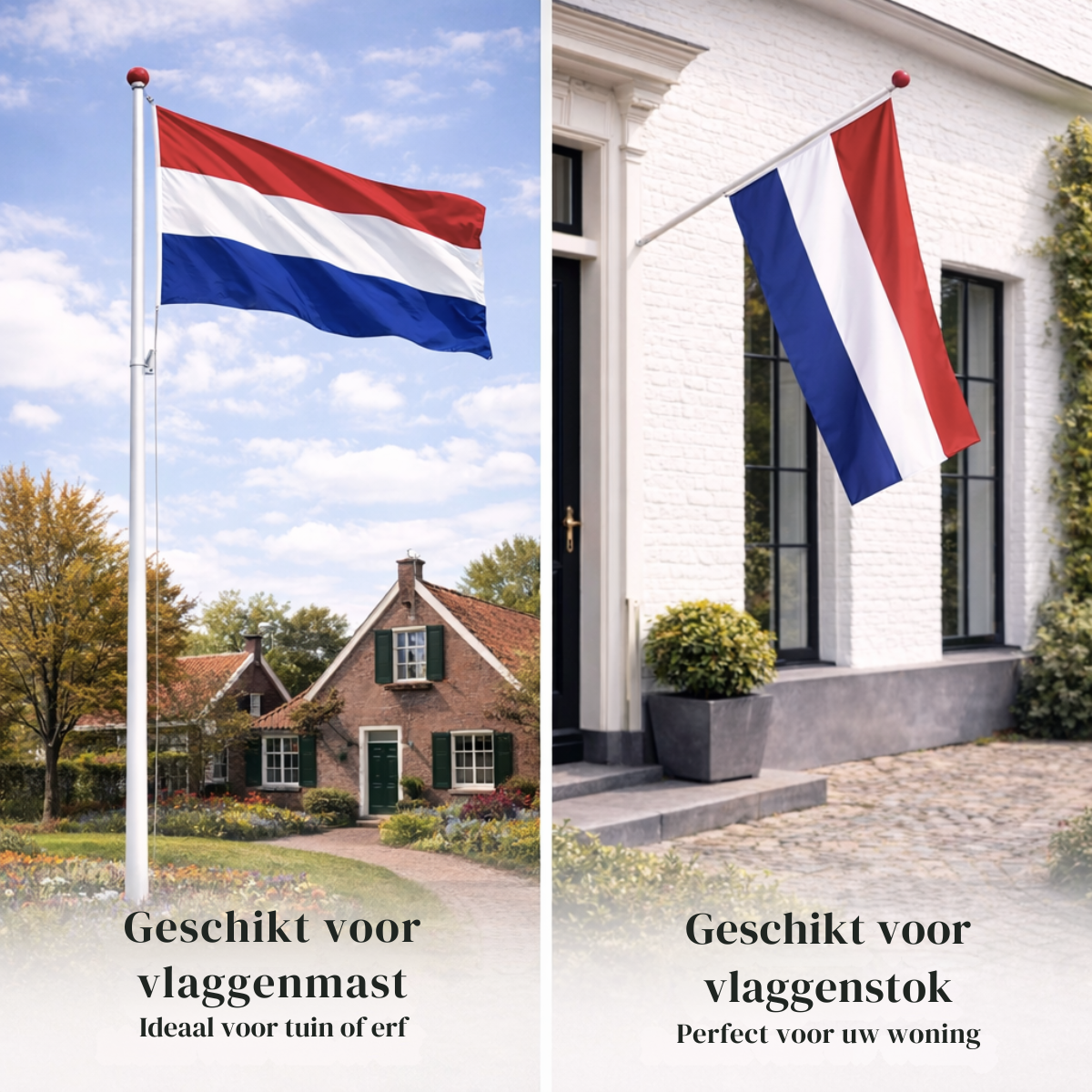 Nederlandse vlag premium 3-laags 100x150 cm – Nederland vlag rood wit blauw – sterke vlag voor WK, EK, Koningsdag en nationale feestdagen