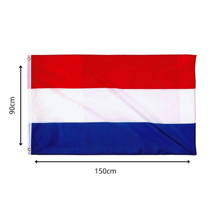 Afmetingen van de Nederlandse vlag – officiële verhoudingen rood, wit en blauw