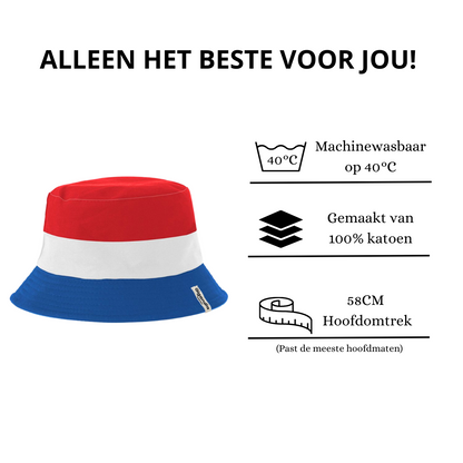 Twee zijdige Nederlandse Bucket Hat