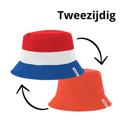 Twee zijdige Nederlandse Bucket Hat - van Gigandia | Gigandia