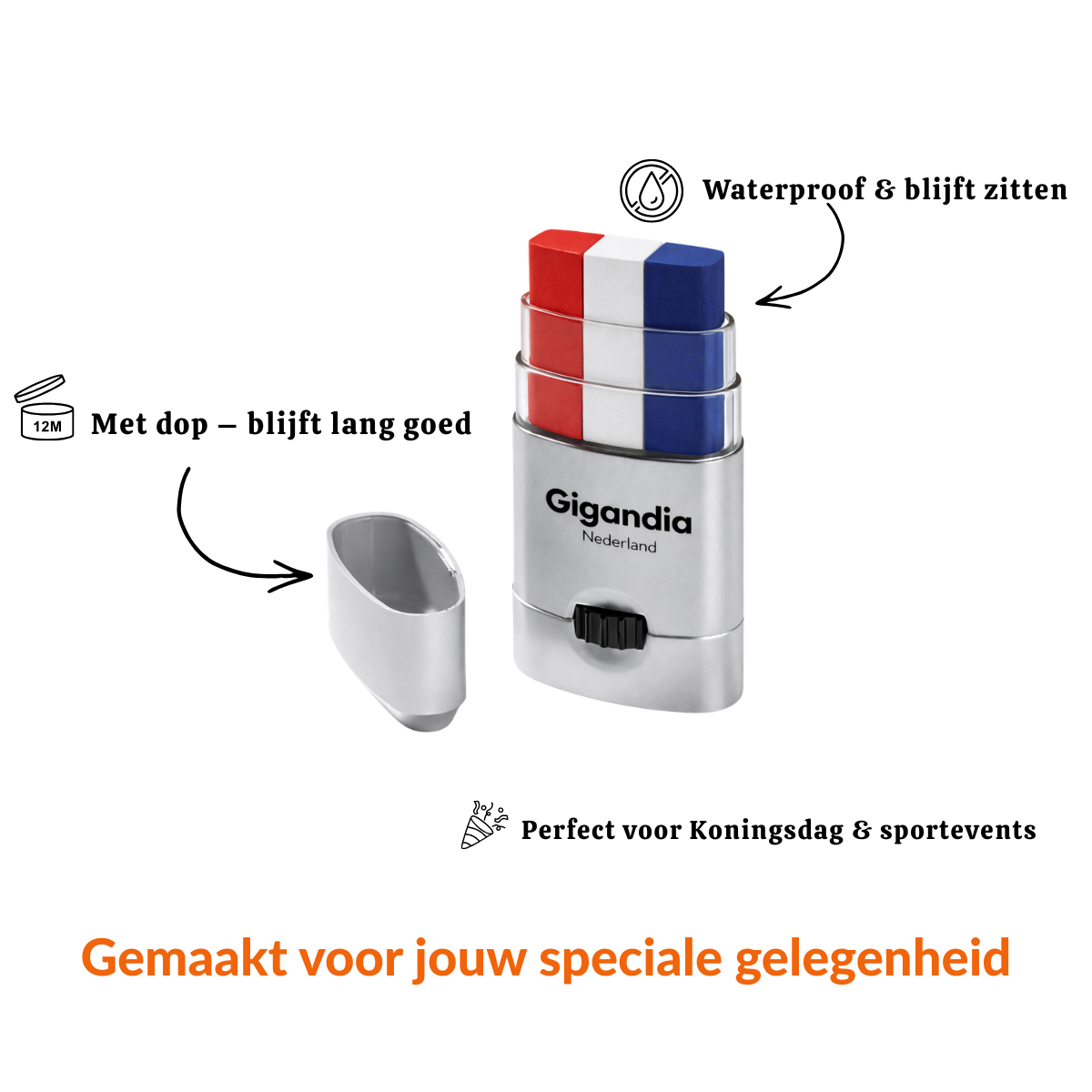 Nederlandse vlag schmink